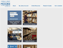 Tablet Screenshot of library.moore.edu